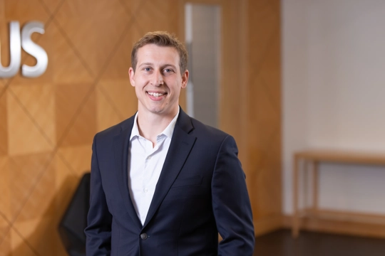 portrait of a smiling person in business attire